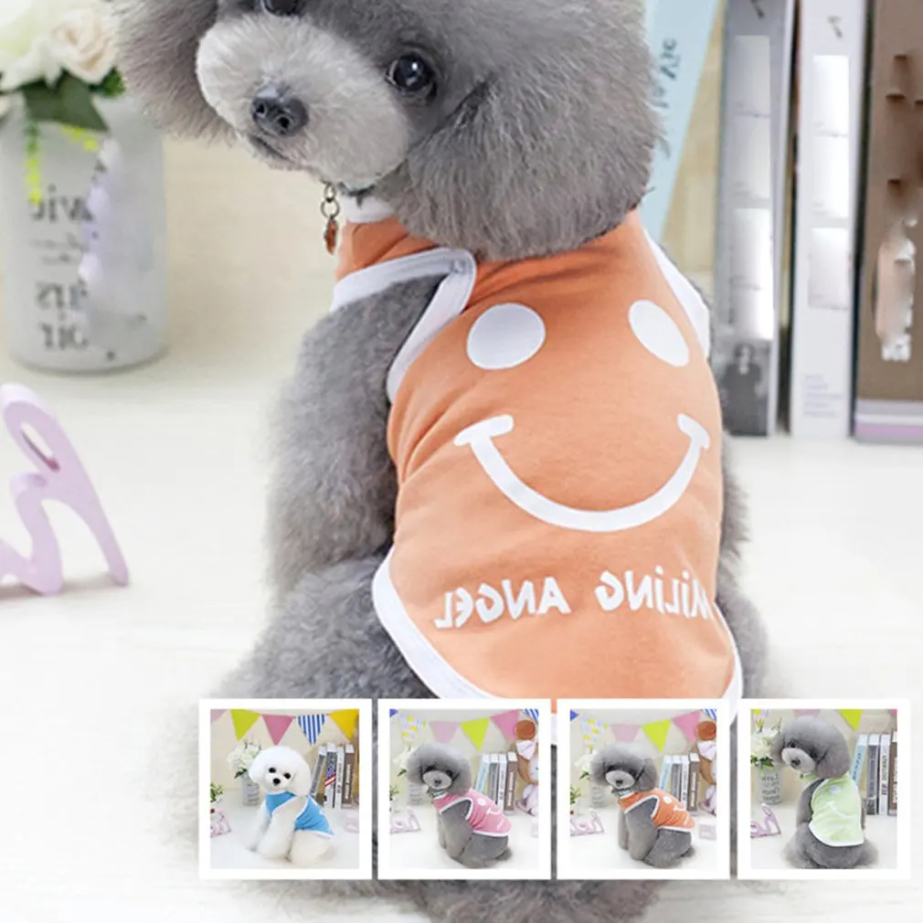 Одежда для собак хлопковая Футболка со щенком жилет щенков плюшевые собаки