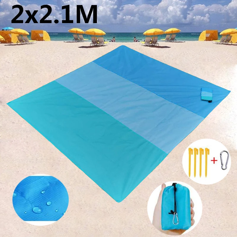 

Portable Pocket Mat Outdoor Waterproof Folding Beach Blanket Traveing Hike Tent Sleeping Pad Moistureproof Lightweig Camping Mat