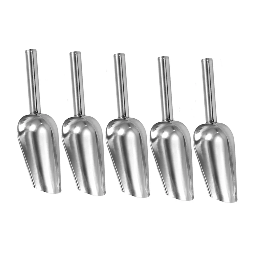 

5pcs Stainless Steel Food Scoops Multi-functional Flour Shovels Ice Scoops