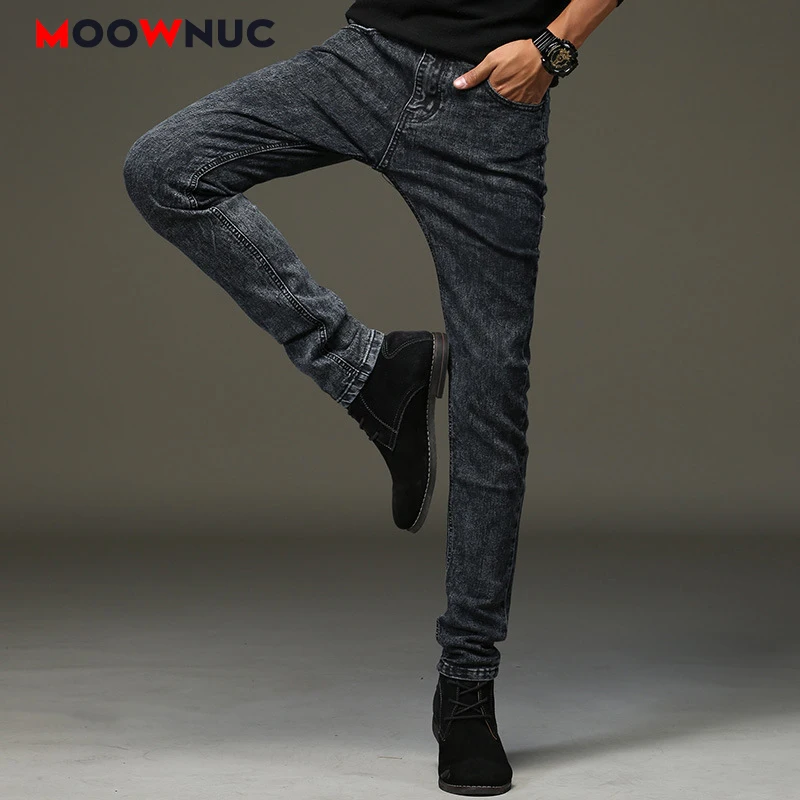 Джинсы мужские повседневные модные прямые во всю длину весна-лето спортивные