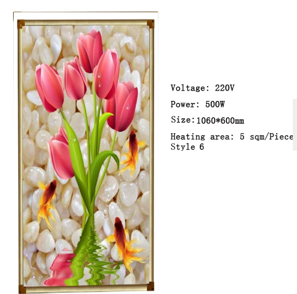 Электрический нагреватель из углеродного волокна инфракрасный настенный