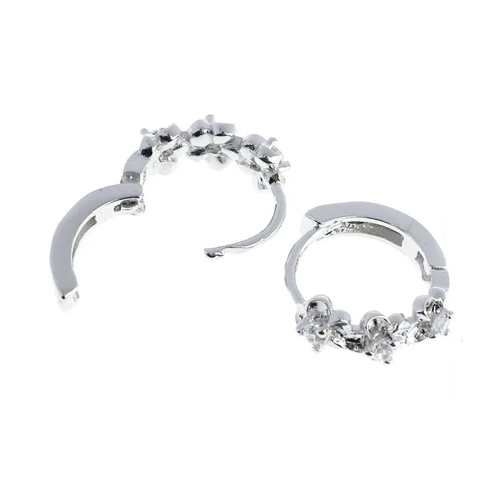 Gofuly распродажа маленькие серьги с цветком из белого серебра Элегантные