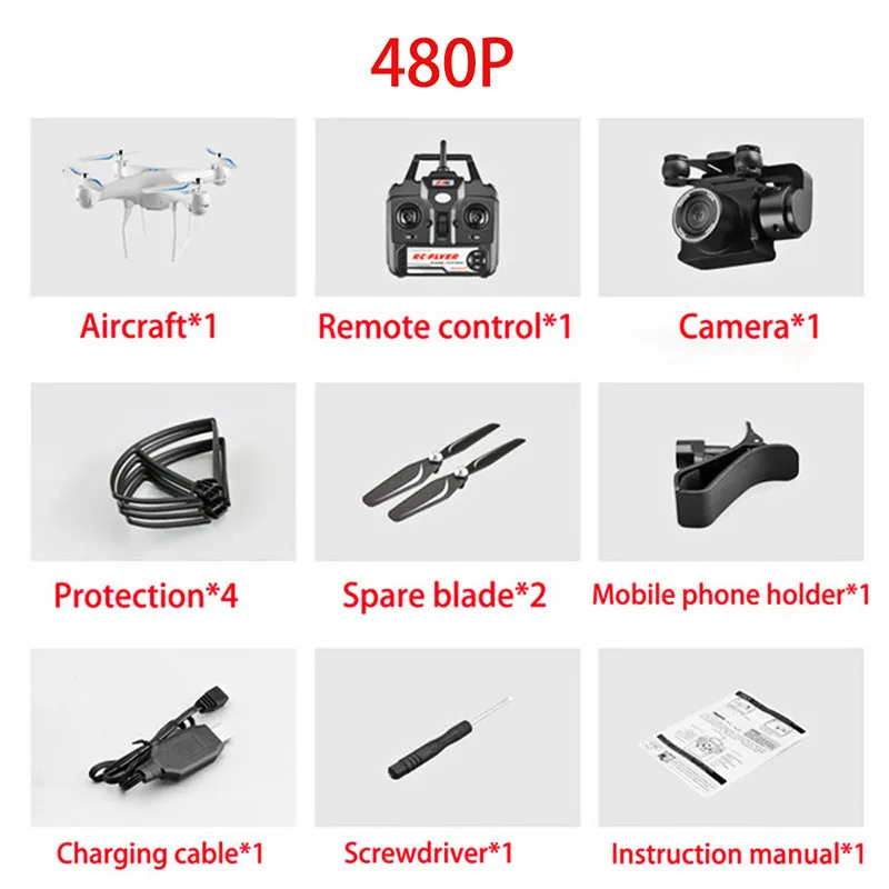 480p Дрон 4K S32T вращающаяся камера HD аэрофотосъемка air hover ключ посадки полета 20 минут RC вертолет четыре оси самолета игрушки дрон с камерой профессиональный дрон квадрокоптер toys дроны с камерой hd селфи дрон - Цвет: 480p