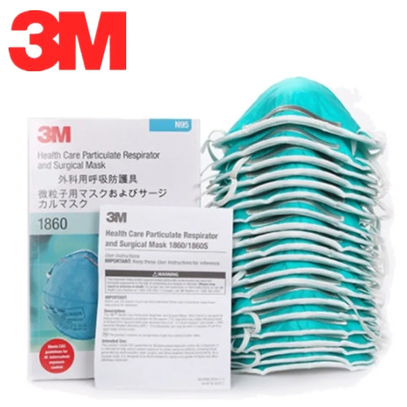 

5/10/20pcs 3M N95 1860 Gas Mask Adult NIOSH Health Care Particle Respirator Healthcare NO Valve Anti PM2.5 Pollen Dust Mist Mask