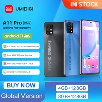 umidigi a11 pro max global version 6 8fhdscreen smartphone 48gb128gb 48mp ai triple camera 5150mah cellphone helio g80