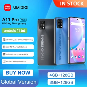 umidigi a11 pro max global version 6 8fhdscreen smartphone 48gb128gb 48mp ai triple camera 5150mah cellphone helio g80 free global shipping
