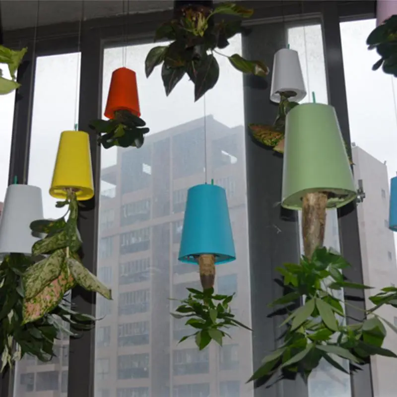 Цветочный горшок перевернутый плантатор маленький новый подвесной вверх ногами