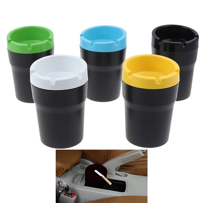 

ABS Car Ashtray Office Bedroom Desk Ashtrays Storage Tray Box Ash Organizer