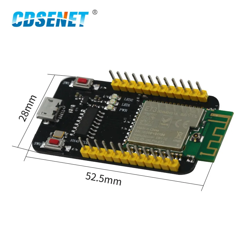 

E73-TBA Test Board nRF52810 Bluetooth 5.0 module 2.4GHz Transmitter Receiver Module