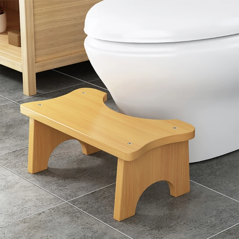 

Adults Kids Anti-slip Foot Seat Rest Helper Toilet Squatly Foot Stool Training Stand Bamboo Step Stool for Bathroom Kitchen