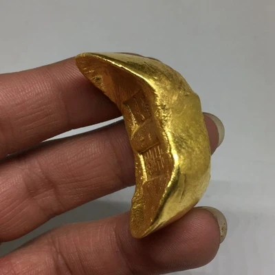 Изготовление старомодных золотых слитков Qianlong для кино и телевидения | Дом сад