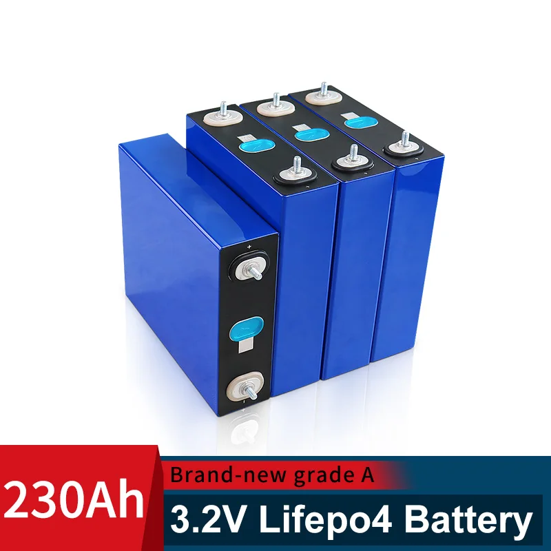

Lifepo4 EVE 230Ah 8PCS 3.2V Battery Grade A Lithium Iron Phosphate Prismatic New 12V 24V Solar Cells EU US TAX FREE
