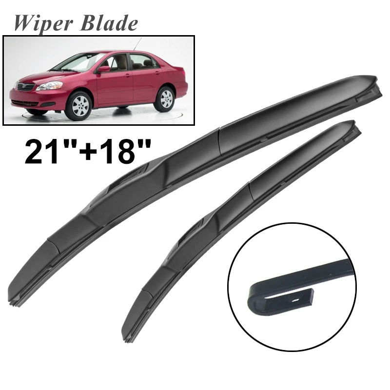 

Щетки стеклоочистителя okoстеклоочистителя RHD и LHD для Toyota Corolla Saloon 2001 - 2007 лобовое стекло переднее окно 21 "+ 18"