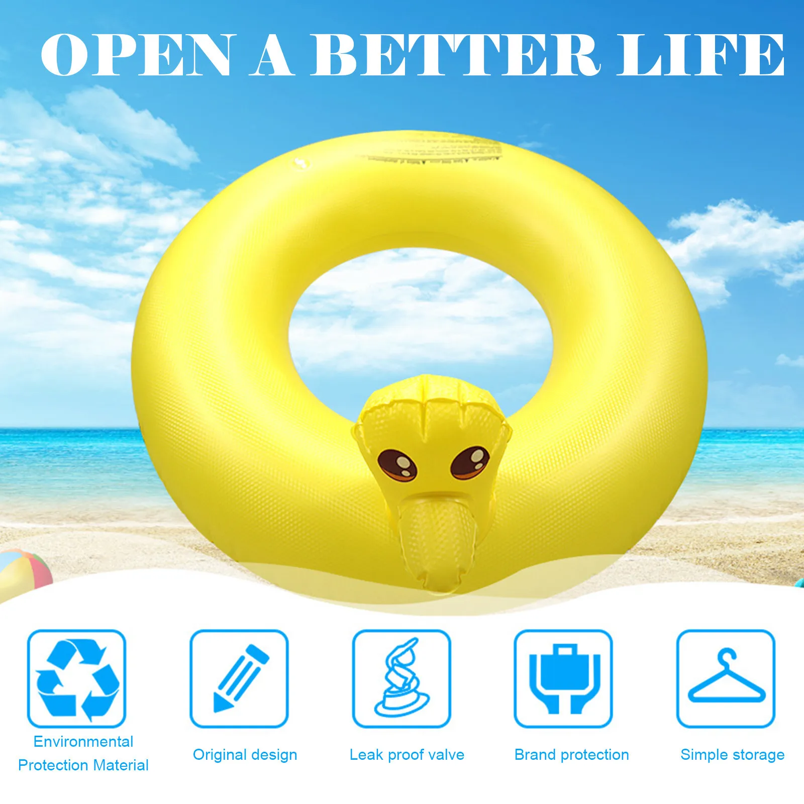

Pool Toys pool toy accessories Inflatable Kids Cute Animal Swim Ring For Summer Day Fun Water Toy jouet bb