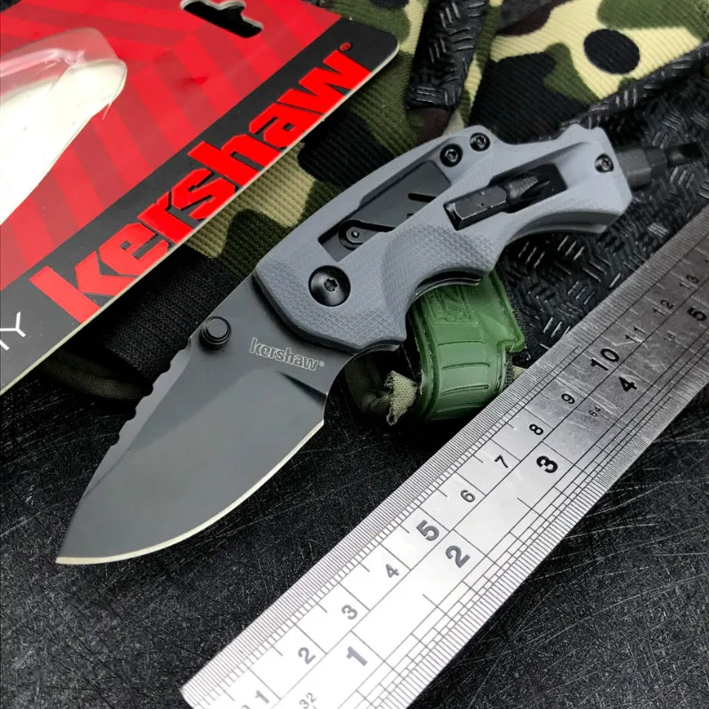 

Kershaw 8720 Многофункциональный складной нож, высокопрочный карманный нож для кемпинга, выживания, отвертка, инструмент для повседневного испо...