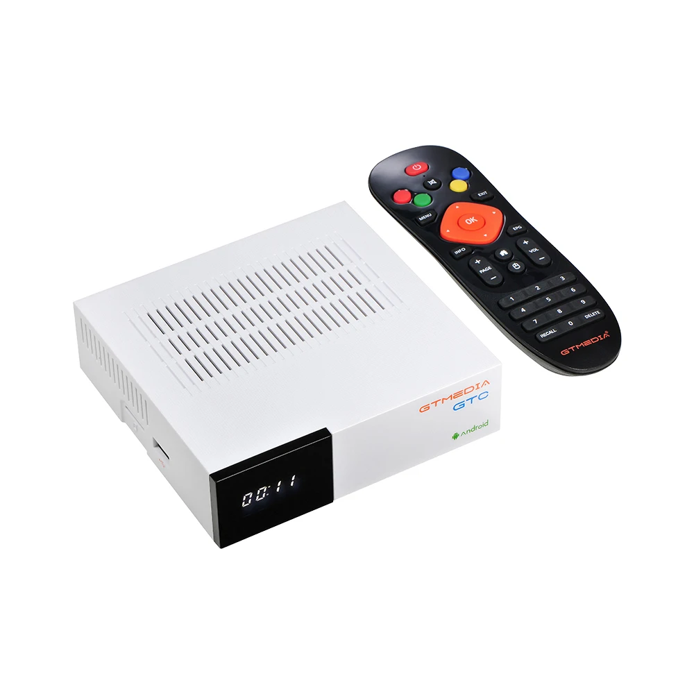 GTMedia GTC спутниковый ТВ приемник DVB-T2/C/S2/ISDB-T ccam Android 6,0 Smart tv Box Amlogic S905D 2 ГБ 16 ГБ 1 год Европейский ТВ m3u
