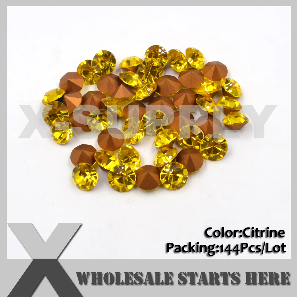 HX) ss29, ss38, ss45 Свободные Стразы Chaton, острый задник, используется для металлических настроек, чашки цепи, смешанные цвета
