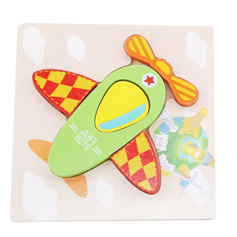 

Three-Dimensional Colorful Wooden Puzzle Educational Toys Developmental Baby Toy Child Early Training Jigsaw Game