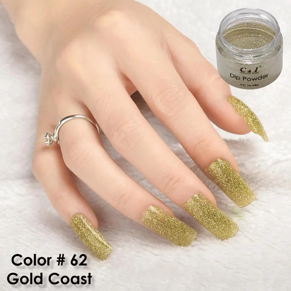 28 г Dip Powder-Color NO.62 # Gold Coast-Pearl Shine Color System | Красота и здоровье