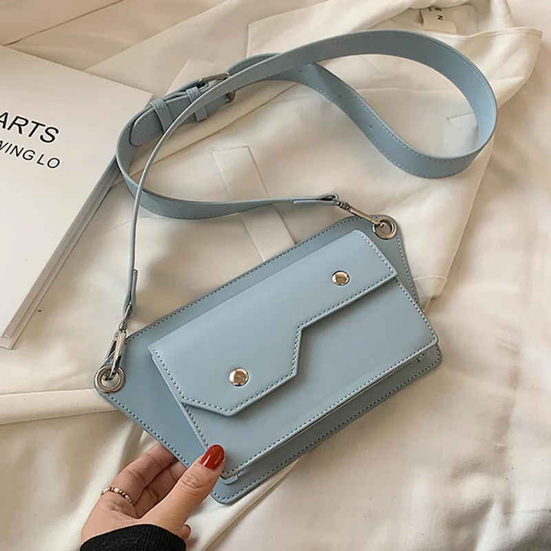 

Geometric Small Messenger Crossbody Bag for Women Luxury Brand Designer Pu Leather Ladies Mini Shoulder Chest Purse