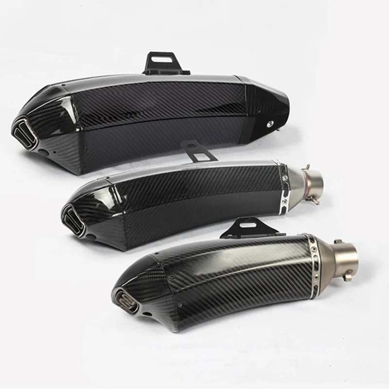 

Универсальная труба глушителя 51 мм, Модифицированная выхлопная труба из углеродного волокна для мотоцикла Yamaha Tmax500 530