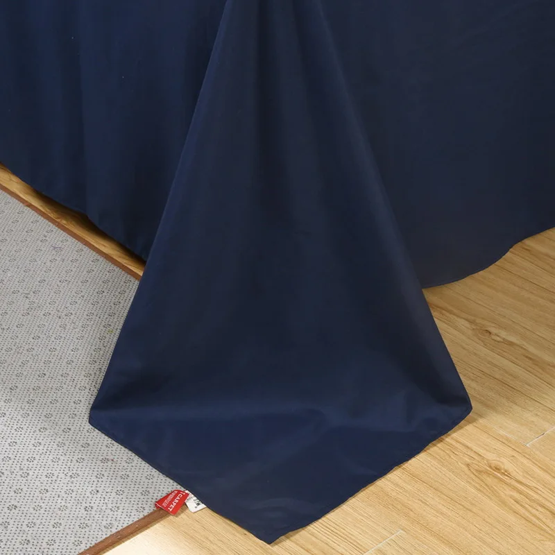 

double Wine red dark blue flat bed sheet bedding sets duvet cover Pillowcase KIng queen double full twin single size 3/4pcs