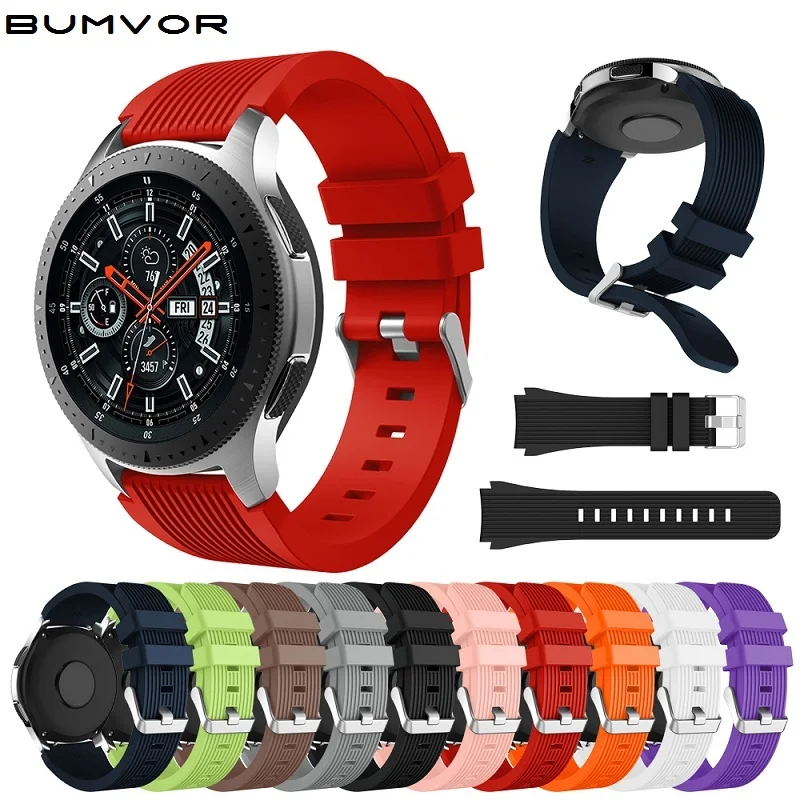 

Watch band 22mm 20mm for Samsung Gear S2 S3 frontier Galaxy Watch Active2 42mm 46mm Silicone Strap for Huami amazfit Huawei gt 2