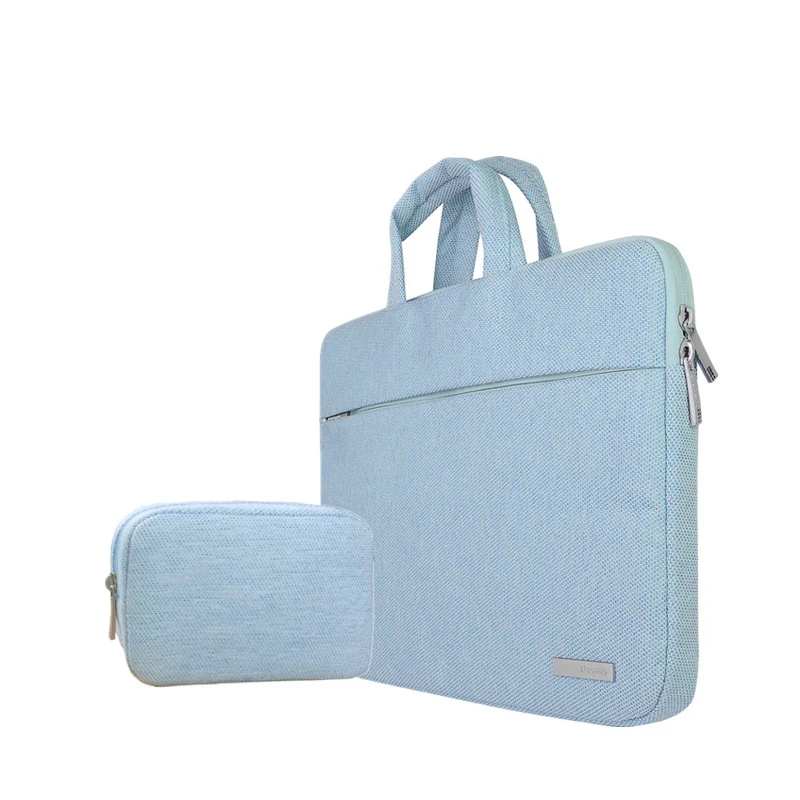 Blue with small bag 1" 14" 1" чехол для ноутбука, мягкая сумка для ноутбука Dell lenovo Toshiba hp ASUS acer 11 12 дюймов 15,6 дюймов, мужской чехол для переноски - Цвет: Blue with small bag