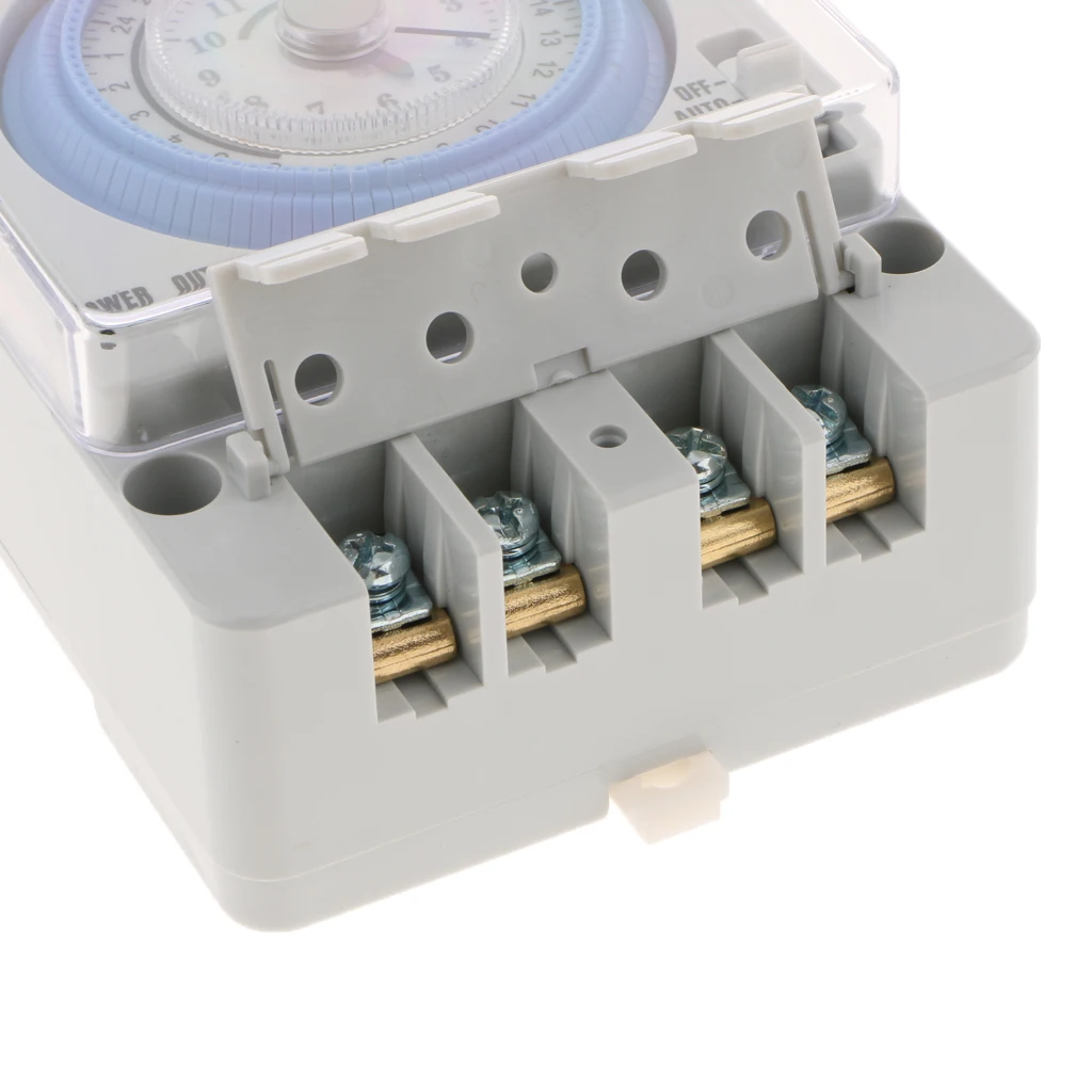 

Time Controller Din Rail Mounted 24Hrs Chronometry Timer Mechanical Switch Industrial Analogue Timer Device