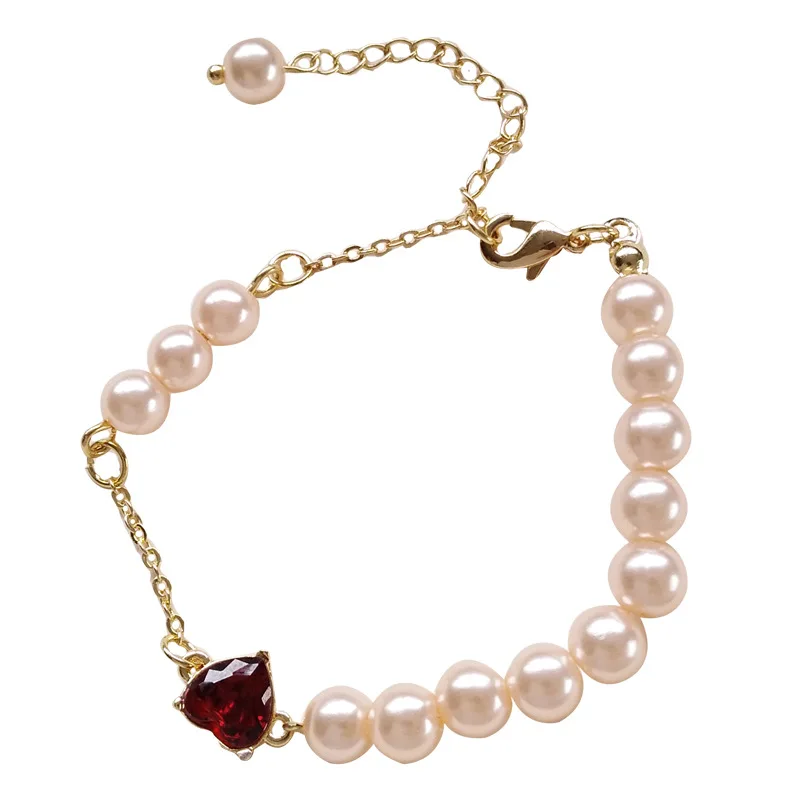 

Pearl Bracelet Female Student Hand Adornment Trend Chain Korean Edition Bracelets Jewelry cCharm Bracelets For Women Bracelet