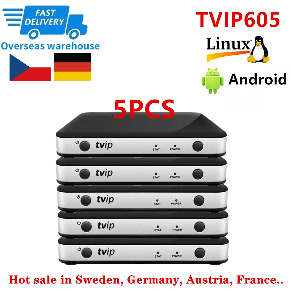 ТВ-приставка ip605, 5 шт., поддержка Linux и Android, Ip-ТВ, H.265, 2,4x605, 0, четырехъядерный процессор, G, Стандартный двухдиапазонный Wi-Fi, ТВ-приставка, умный ...