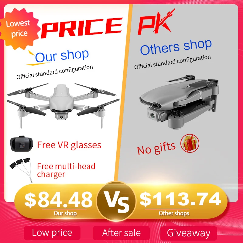 

F3 4K Drone 5G WiFi FPV Live Video Quadrotor Flight Profesional Drone HD Wide-angle Dual Camera RC Dron drone camera