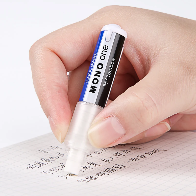 1pc TOMBOW MONO ONE Plastic Eraser EH-SSM Refillable Lipstick Rubber Japanese Stationery for Student Kids Small Gift 10 Colors - купить по
