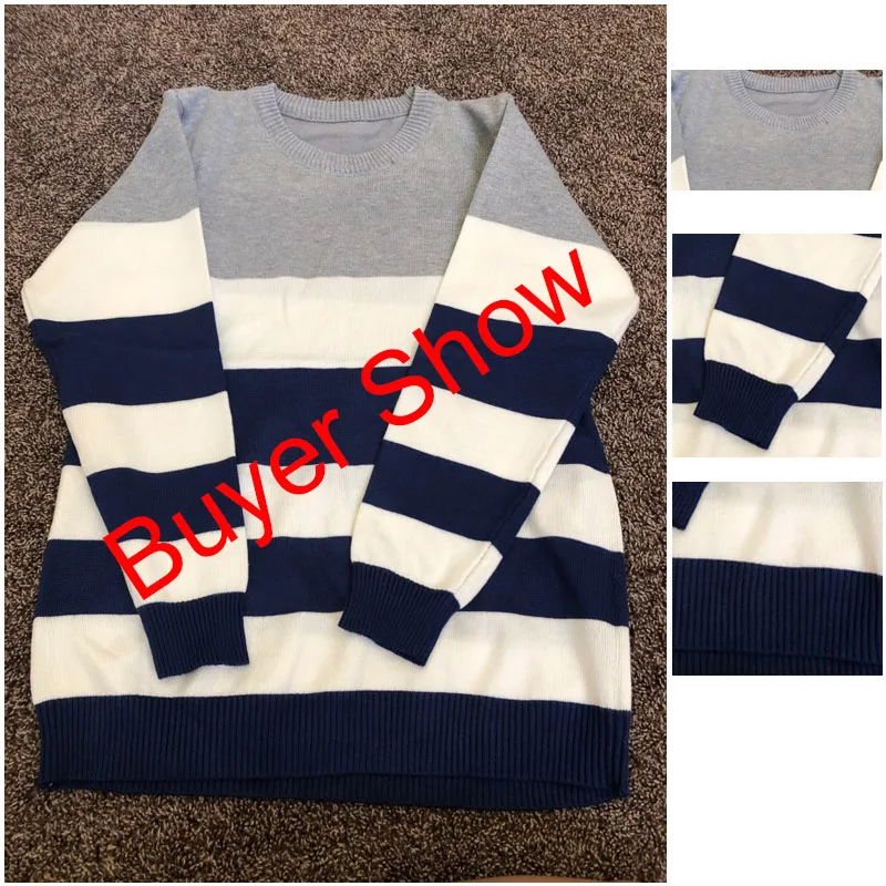 

2Korea Grey Sweaters And Pullovers Men Long Sleeve Knitted Sweater High Quality Winter Pullovers Homme Warm Navy Coat 3xl Newest