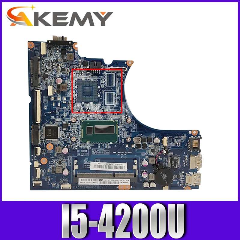 

High quality For Lenovo IdeaPad Flex 14 Series Laptop Motherboard DA0ST6MB6F0 SR170 I5-4200U DDR3L 100% Fully Tested