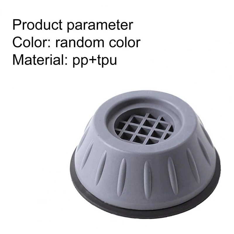

8Pcs Universal Noise-Reducing Shock-Absorbing Washing Machine Feet Protection Mat Pad for Home Anti-Slip Pads