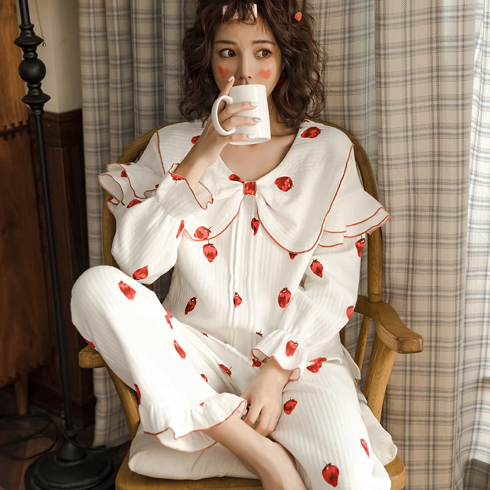 Новая воздушная многослойная одежда с лунным принтом осенне-зимняя теплая