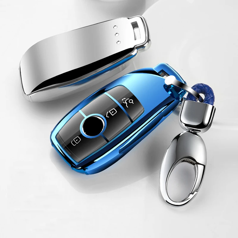 Новый мягкий TPU чехол для автомобильного смарт-ключа Защитная крышка Mercedes Benz 2017 E