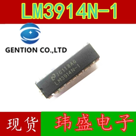 10 шт. LM3914N 1 Компаратор напряжения LM3914 мощность доска с бегущей строкой обычно