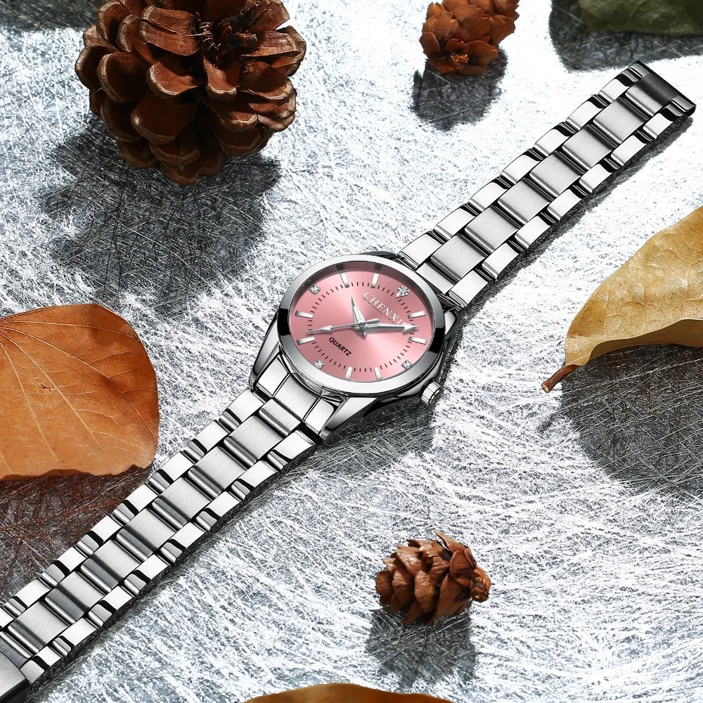 CHENXI Модные женские красочные часы с циферблатом reloj mujer выразительные наручные