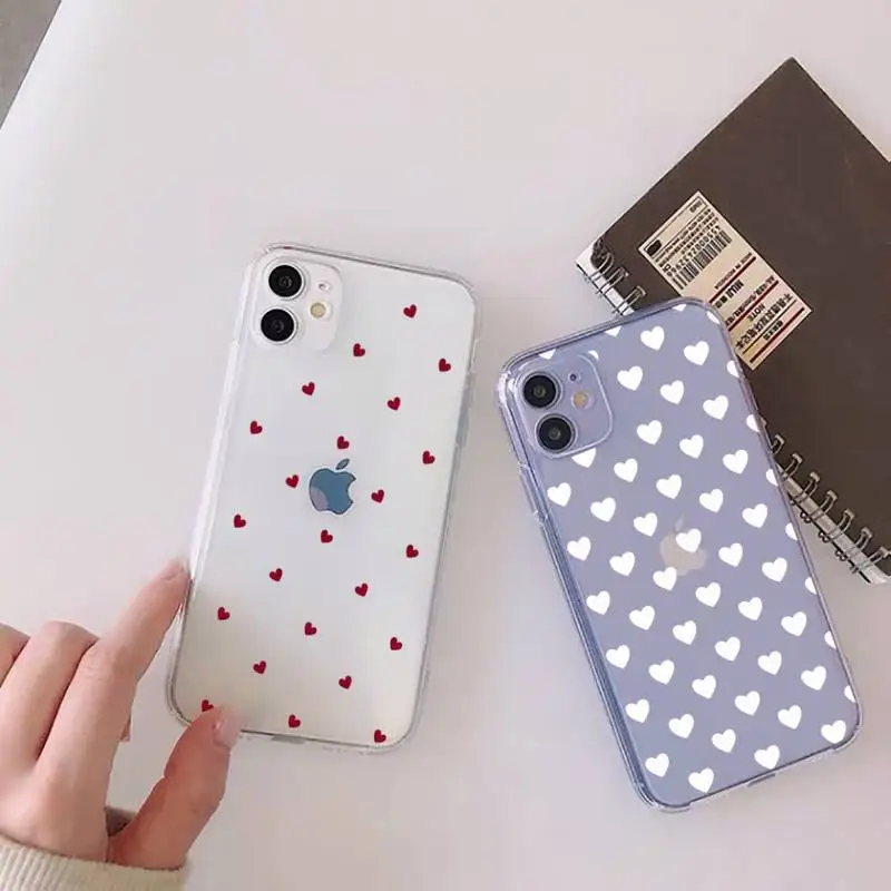 

love Phone Case For iphone 12 11 mini x xs xr pro max 8 7 6s 6 5 5s 5c se plus Transparent soft