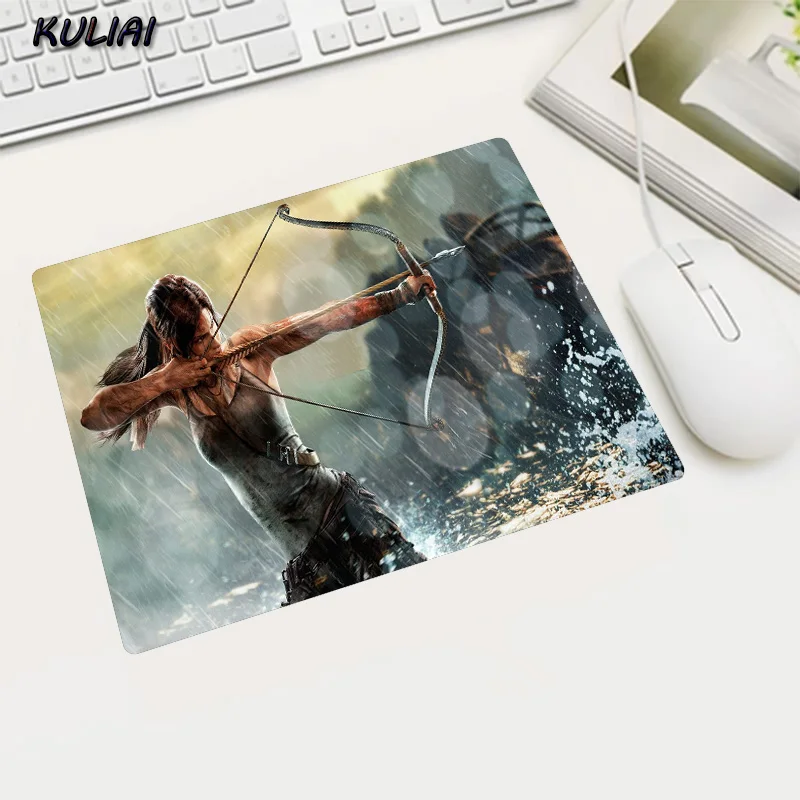 XGZ резиновые игровые обои Коврик для мыши 22X18 25X20 29X25 см нескользящий плеер Tomb Raider