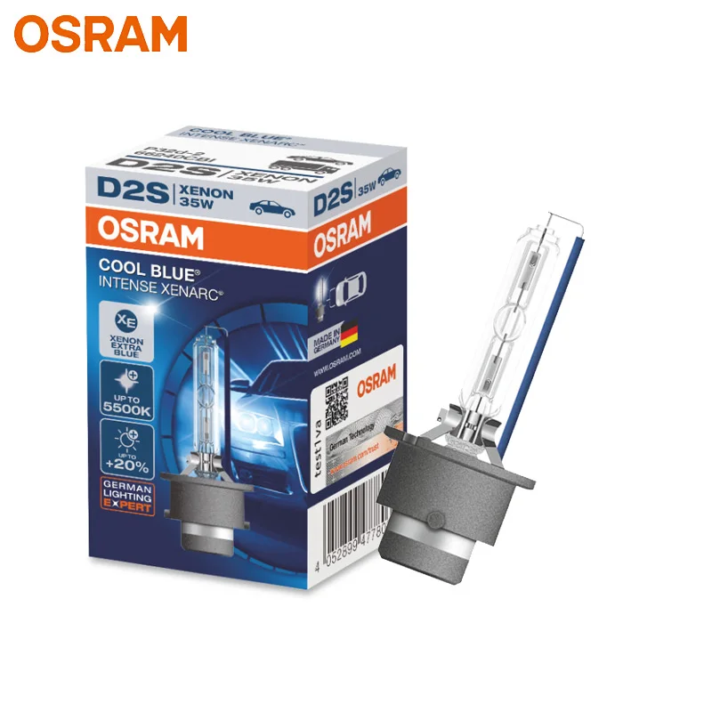 OSRAM D2S 66240CBI Xenon HID Cool Blue Intense 12V 35W Ксеноновые фары для автомобиля 5500K Экстра синий белый свет авто Оригинальная лампа, 1x