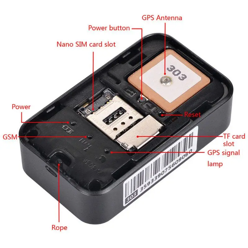 

G03 Mini Anti-theft Real-time Tracking Voice Recorder Wifi GPS Tracker Locator Q39F