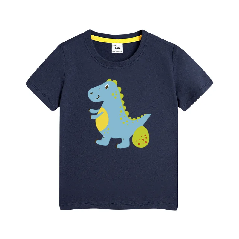

Toddler Boy/Girl T-Shirts Cotton Sweat-Absorbing Clothes Kids Summer Tees Cute Cartoon Dinosaur Printed Tops Children T-Shirts