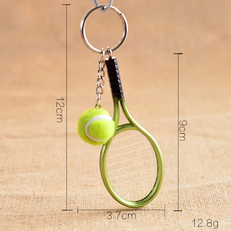 

Tennis Racket Keychain Cute Sport Mini Keychain Car 9 Color Pendant Keyring Sports Key Chain Lovely Sports Gift 2021 New Jewelry