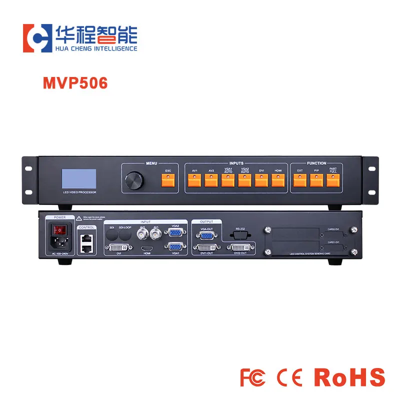 Светодиодный видеопроцессор скалер с поддержкой 2 отправляющих карт Nova MSD300 Linsn