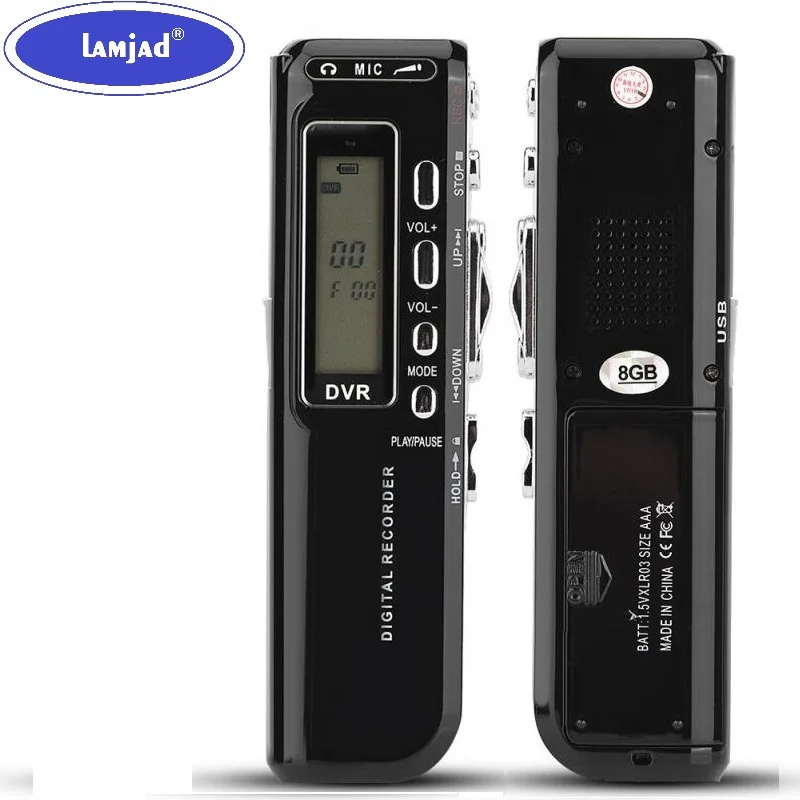 

SK-010 Digital Voice Recorder Pen Multi-language 8GB Memory Auto Recording Mini Audio Recorder Phone Call Recording