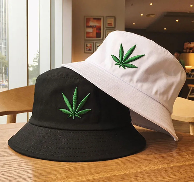 Панама в стиле хип хоп для мужчин и женщин хлопковая шляпа с Кленовым листом