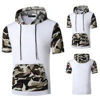 mens hoodiecasual camouflage print hooded sweatshirts teen boys drawstring shirt blouse